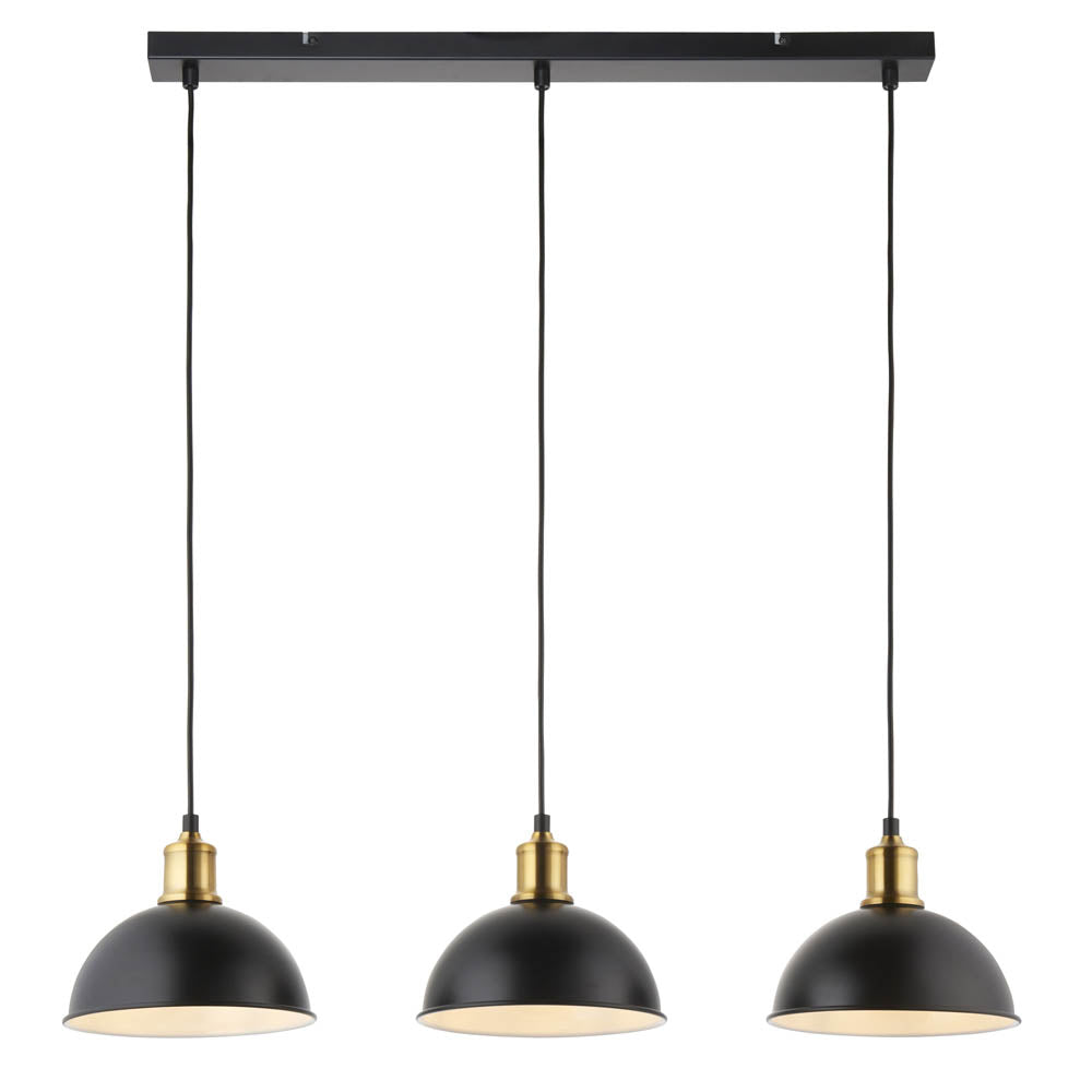 Pendant Ceiling Light Hanging Adjustable Height Dimmable Matt Black Modern 6W - Image 1