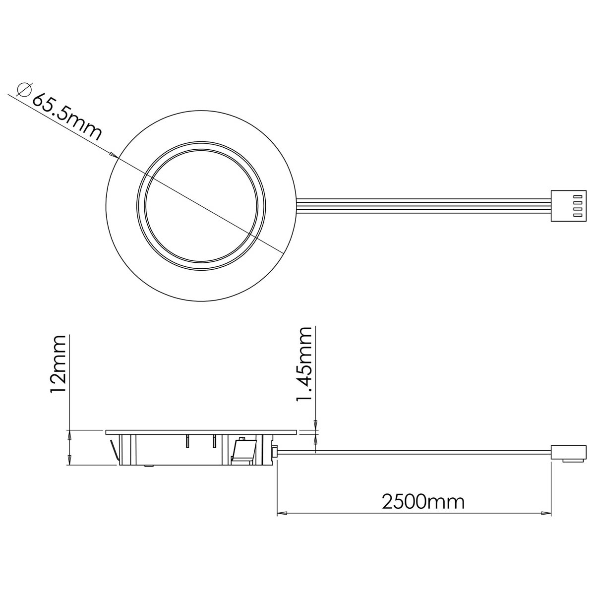 Hype R Pro Under Cabinet Light LED Stainless Steel Effect Variable White 3 Pack - Image 3