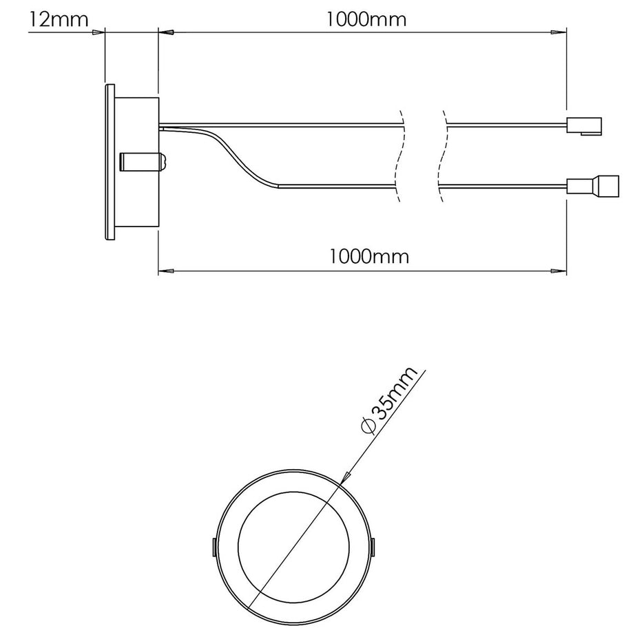 Cabinet Light LED Variable White Stainless Steel Effect (L)35mm (W)35mm 10 Pack - Image 3