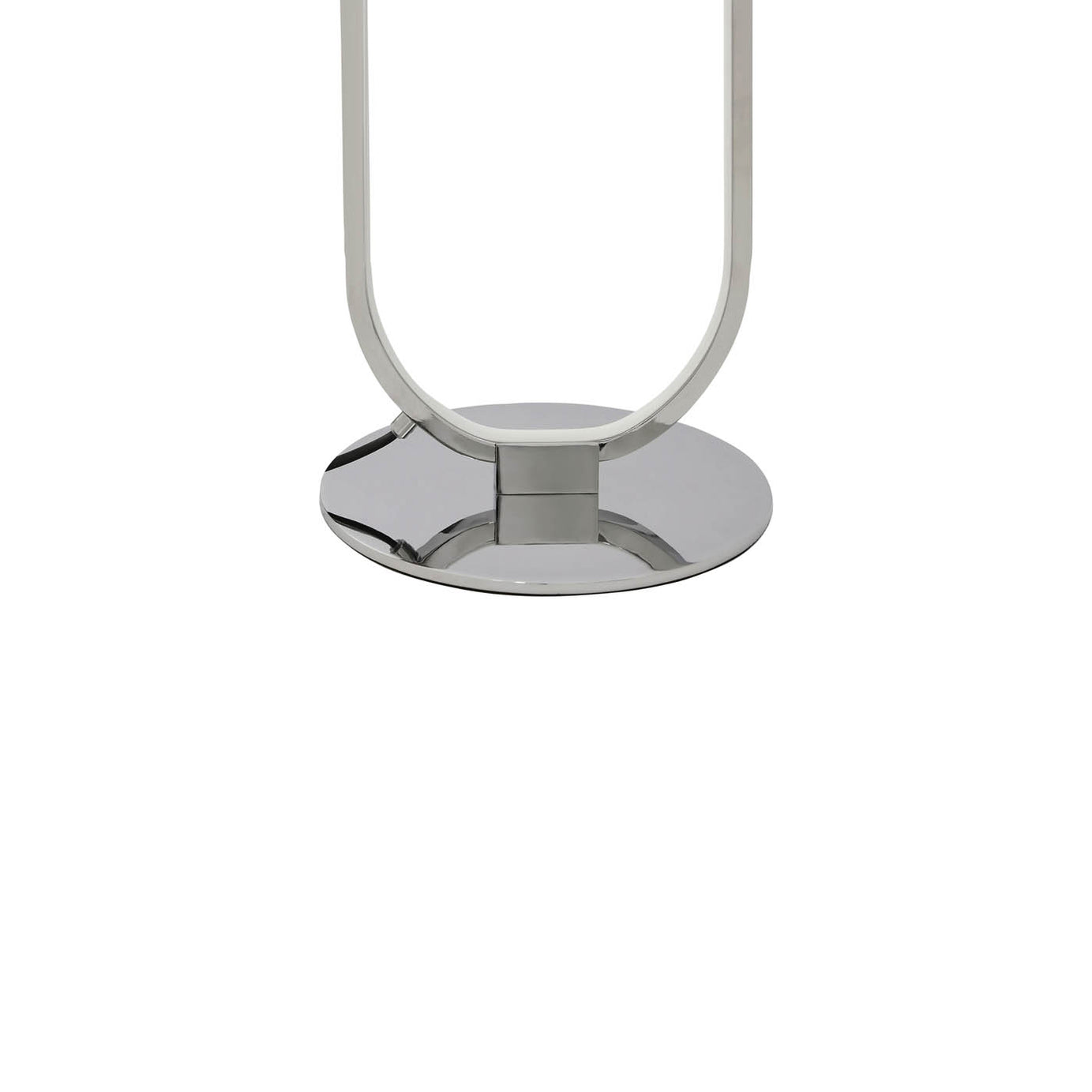 LED Floor Lamp Oval Chrome Gloss Dimmable Warm White Modern 1500lm (H)1205mm - Image 4