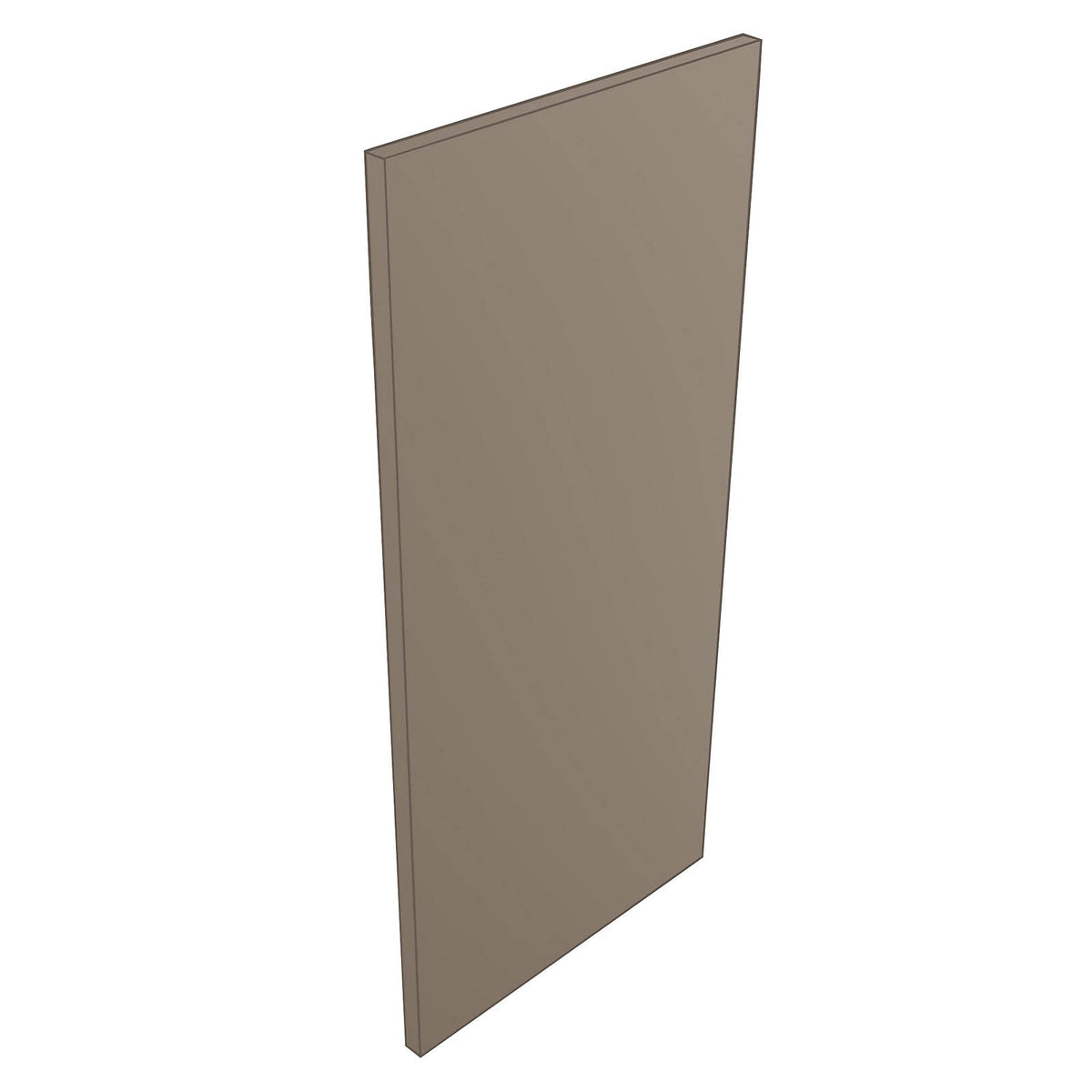 Bathroom Cabinet End Panel Westport Matt Stone Grey Contemporary (H)720mm - Image 1