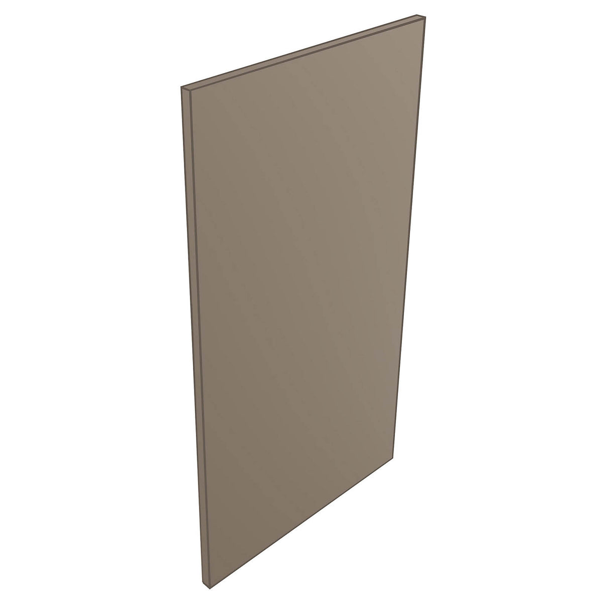 Bathroom Cabinet End Panel Westport MDF Matt Stone Grey Contemporary (H)900mm - Image 1