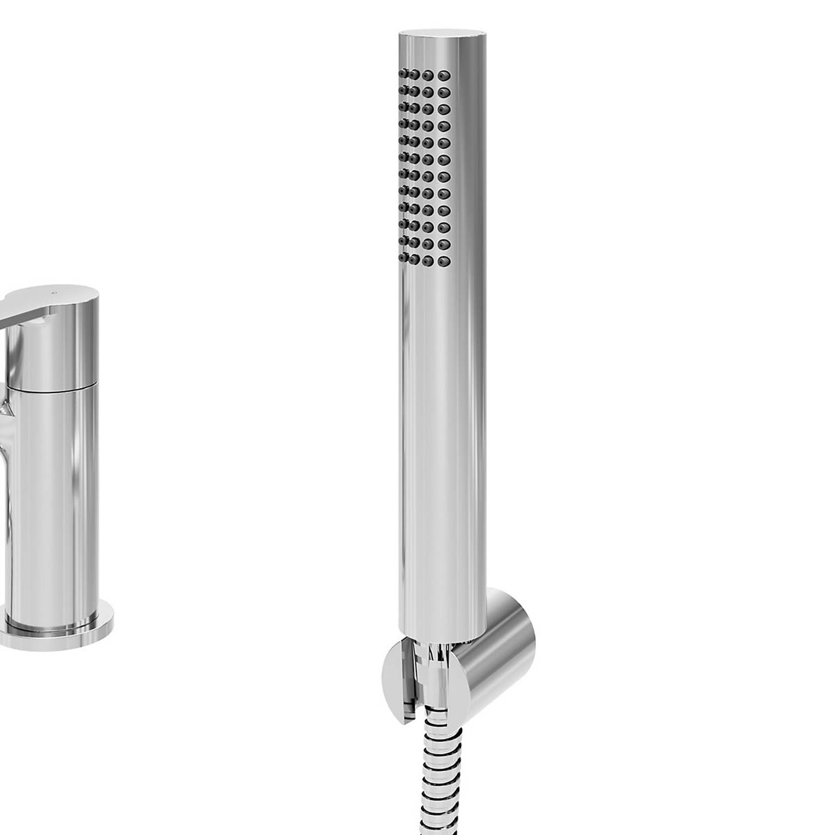 Bath Filler Tap Mixer With Hand Held Set Chrome Single Spray Pattern Bathroom - Image 7