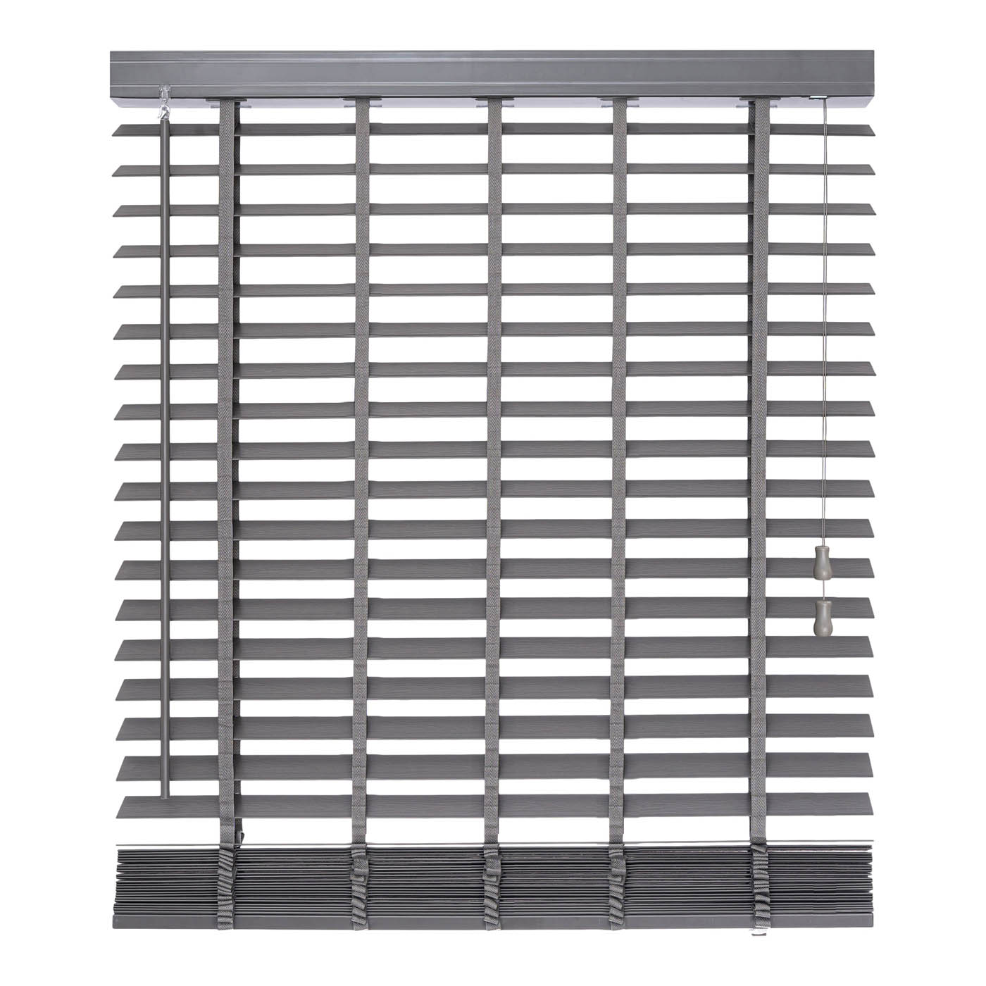 Venetian Window Blinds Grey PVC Home Living Room Bathroom Modern 160x180cm - Image 1