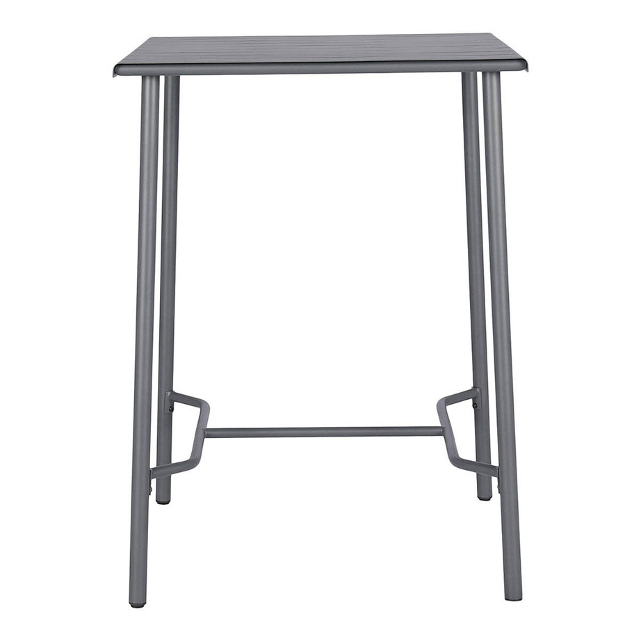 Metal Outdoor Table Garden Furniture Hight 2 Seater Square L76.6 x W76 x H106cm - Image 2