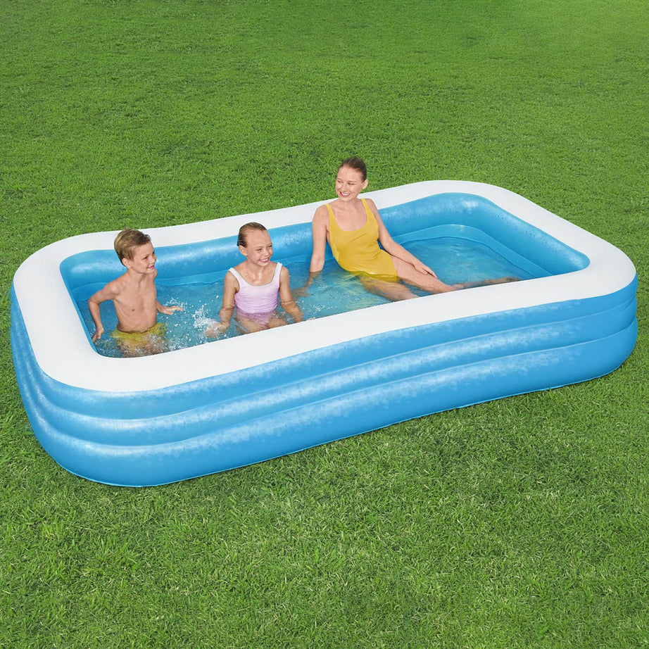 Bestway Inflatable Paddling Pool Blue 10ft Garden Summer Family Fun Swimming - Image 2