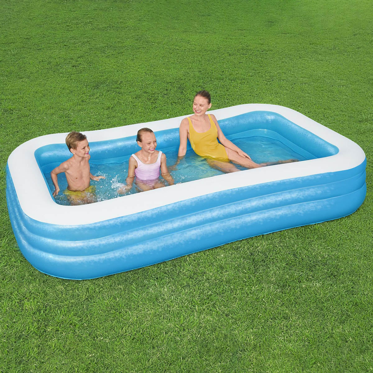 Bestway Inflatable Paddling Pool Blue 10ft Garden Summer Family Fun Swimming - Image 2