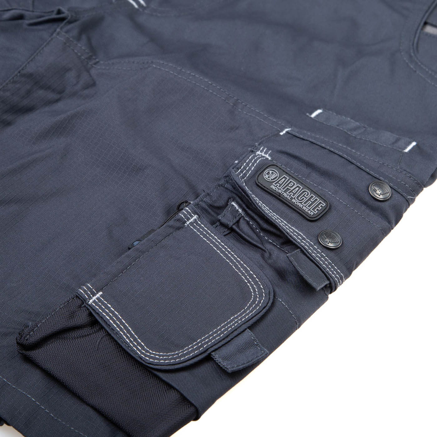 Apache Industrial Wear ATS Cargo Grey Men's Shorts W34" - Image 7