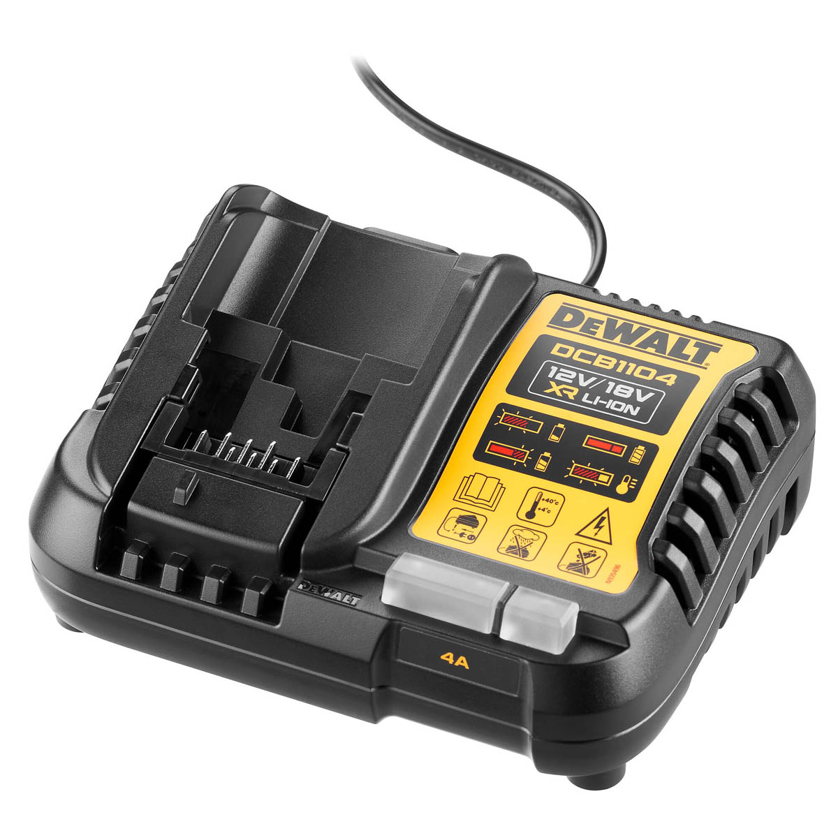 DeWalt Battery And Charger 18V 2 x 4Ah Li-ion XR Fast Charging DCB1104M2-GB - Image 2
