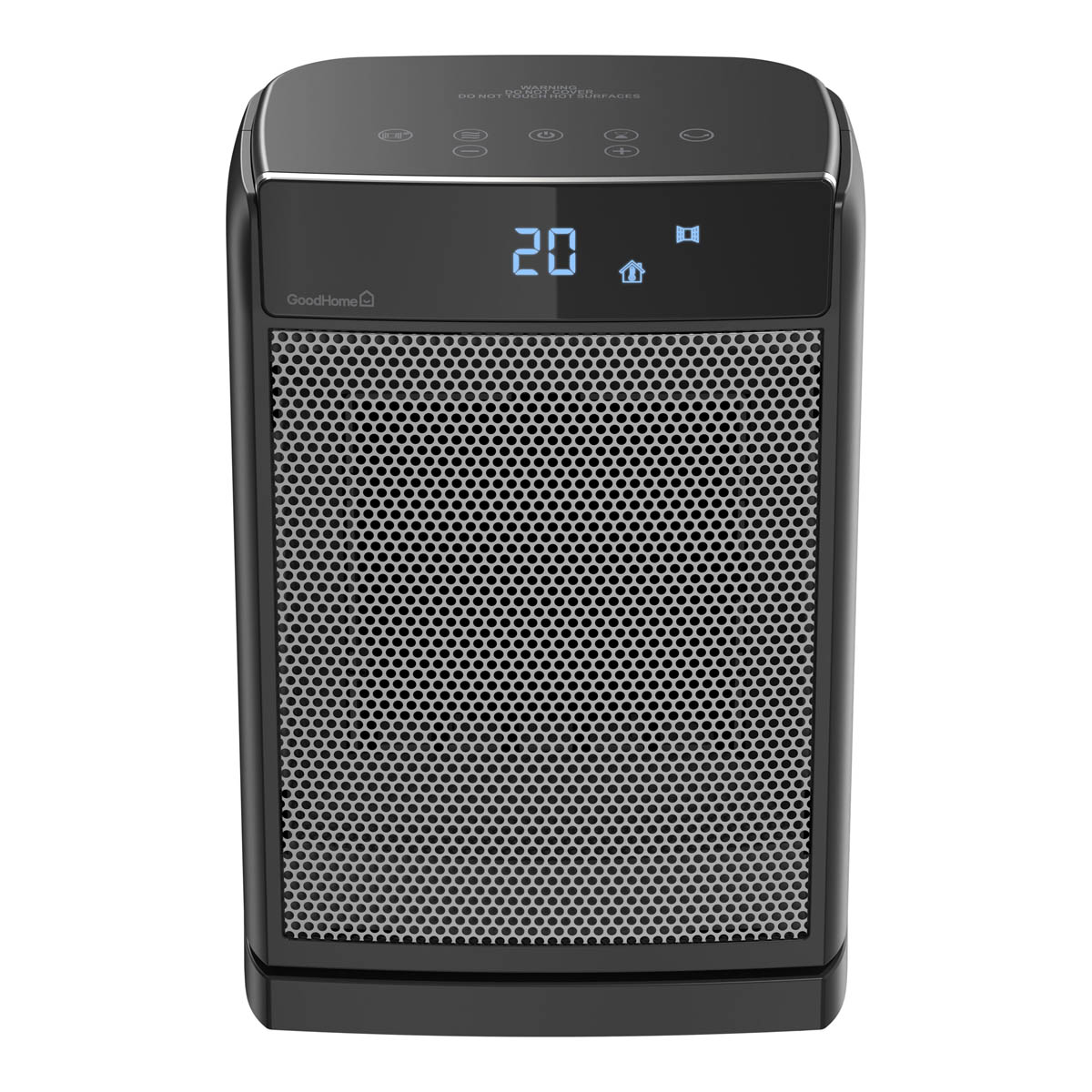Ceramic Fan Heater PTC Black Compact Digital Touch Remote Control 2000W - Image 3