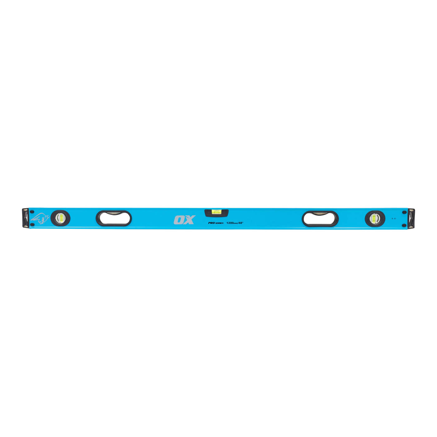 OX Spirit Level OX-P024412 Aluminium Blue UV Resistant Lightweight 1200mm - Image 2