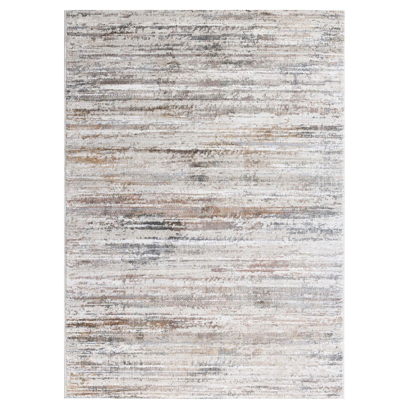 Medium Rug Rust Cream Tonal Woven Effect Hardwearing (L)170cm x (W)120cm - Image 1