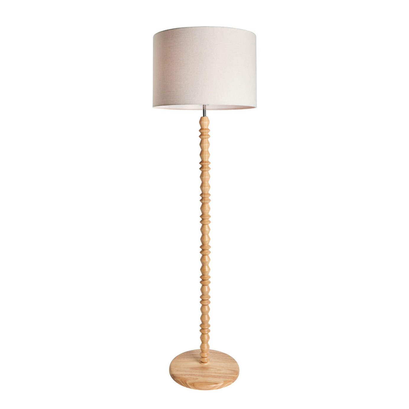 Inlight Floor lamp Patos Matt Natural Wood effect LED (H)160cm - Image 2
