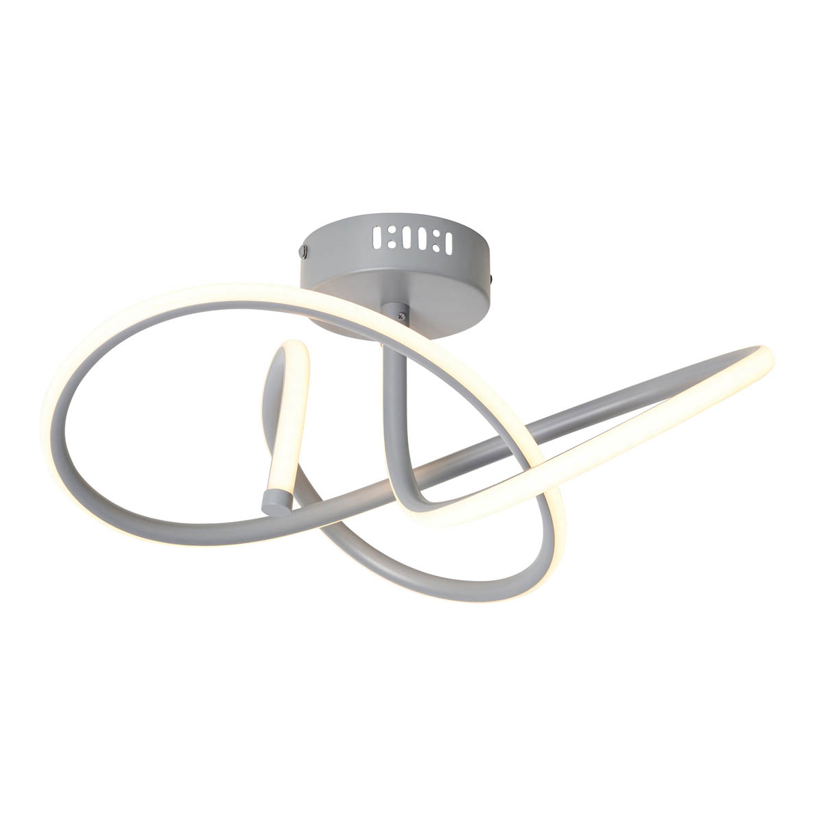 Inlight Ceiling Light LED Warm White Acrylic Aluminium Matt Light Grey Swirl - Image 5