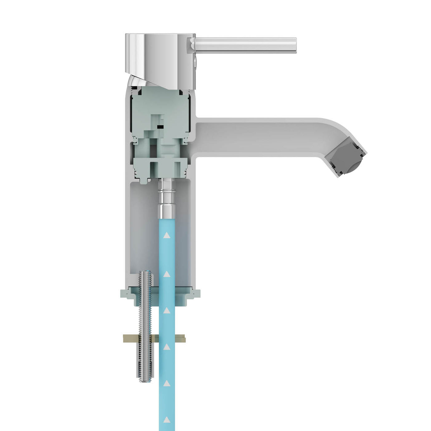 Vitra Minimax S Chrome effect Basin Mixer Tap - Image 6