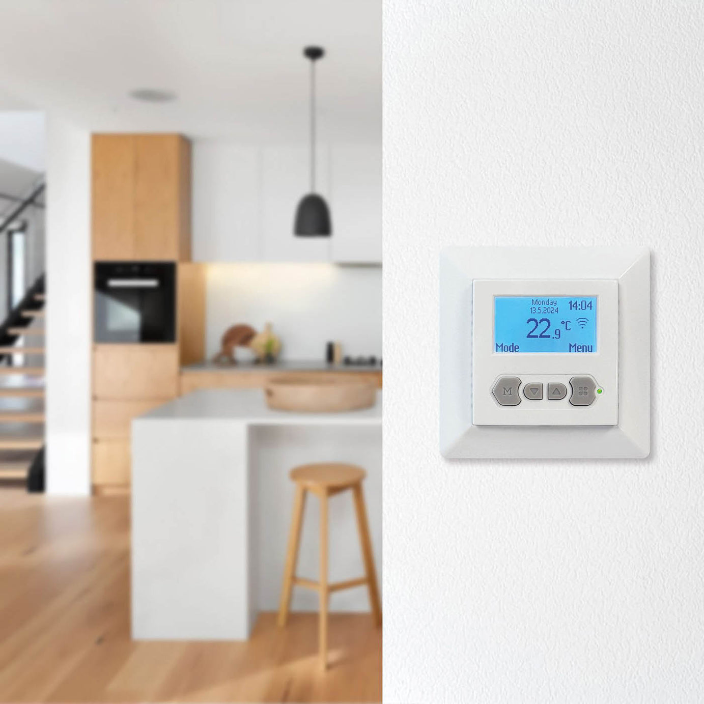 Klima Underfloor Heating Thermostat MIC2 Wifi Digital White Programmable - Image 3