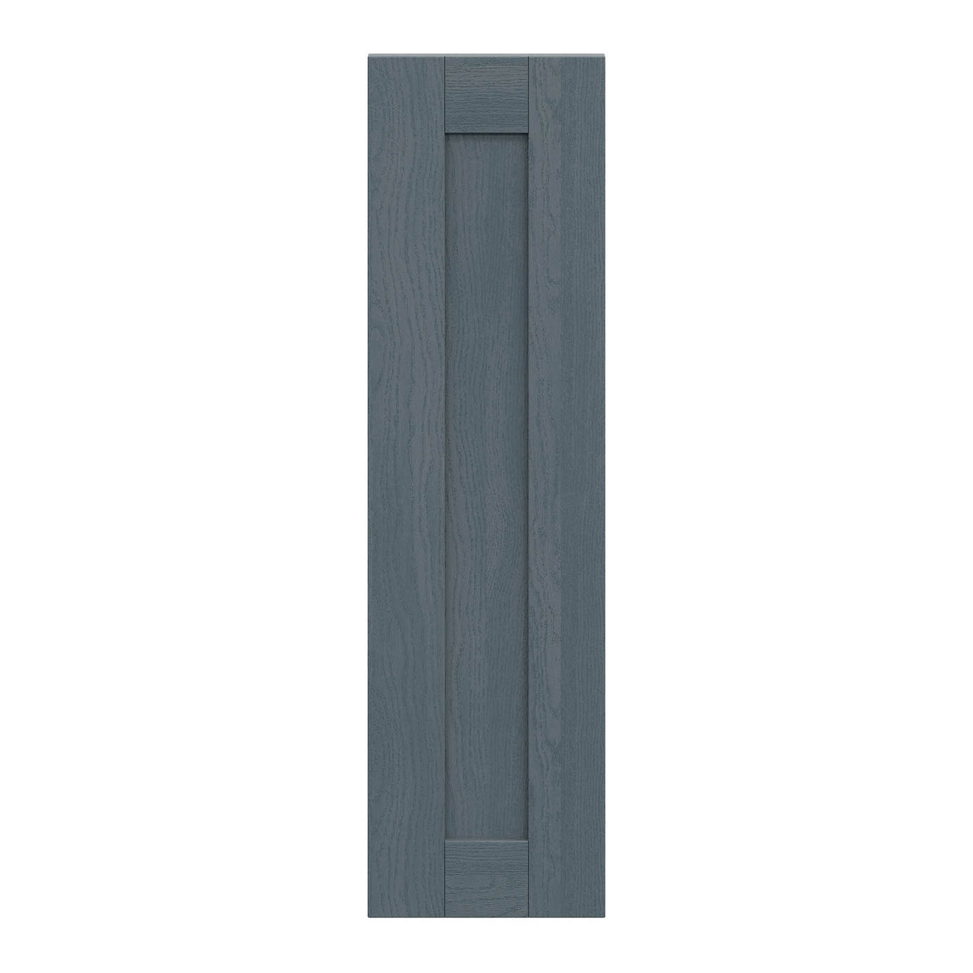 Kitchen Wall Cabinet Door Alpinia Matt Dusk Blue Wood Effect Shaker W25xH89.5cm - Image 1