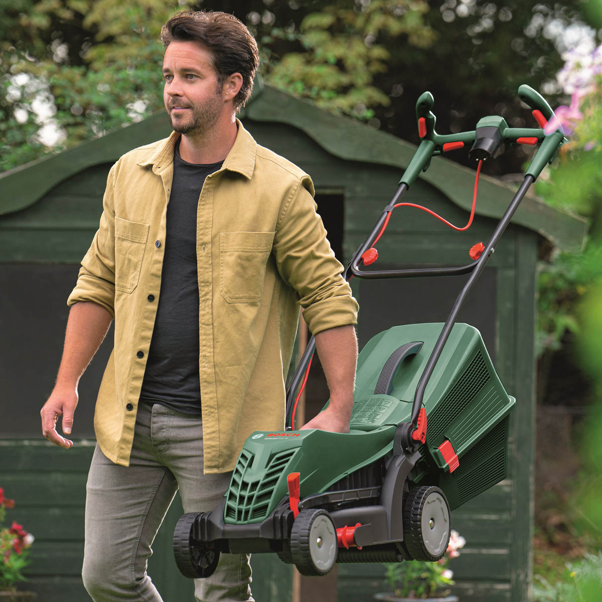 Bosch Lawnmower Electric UniversalRotak34-410 Rotary Garden Grass Cutter - Image 4