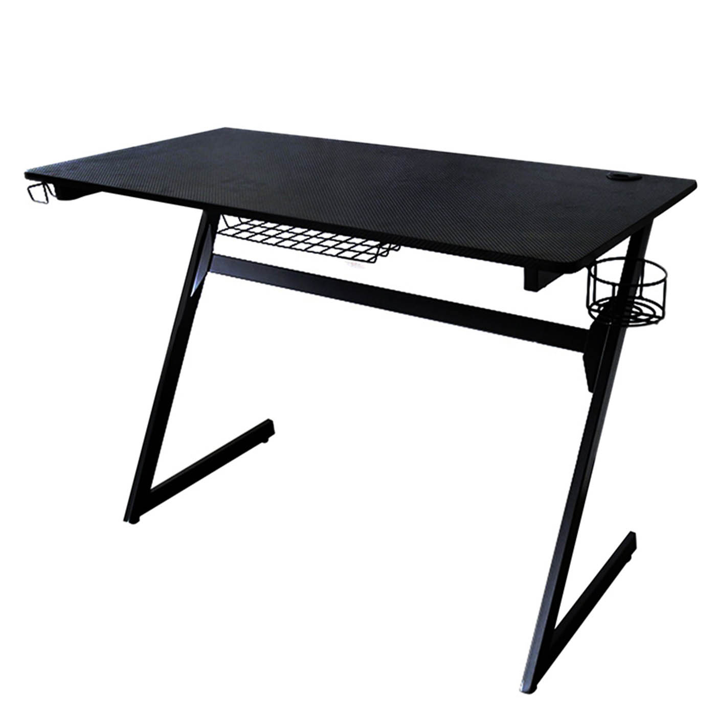 Thunya Matt black Gaming desk (H)75cm (W)127cm (D)50.5cm - Image 1