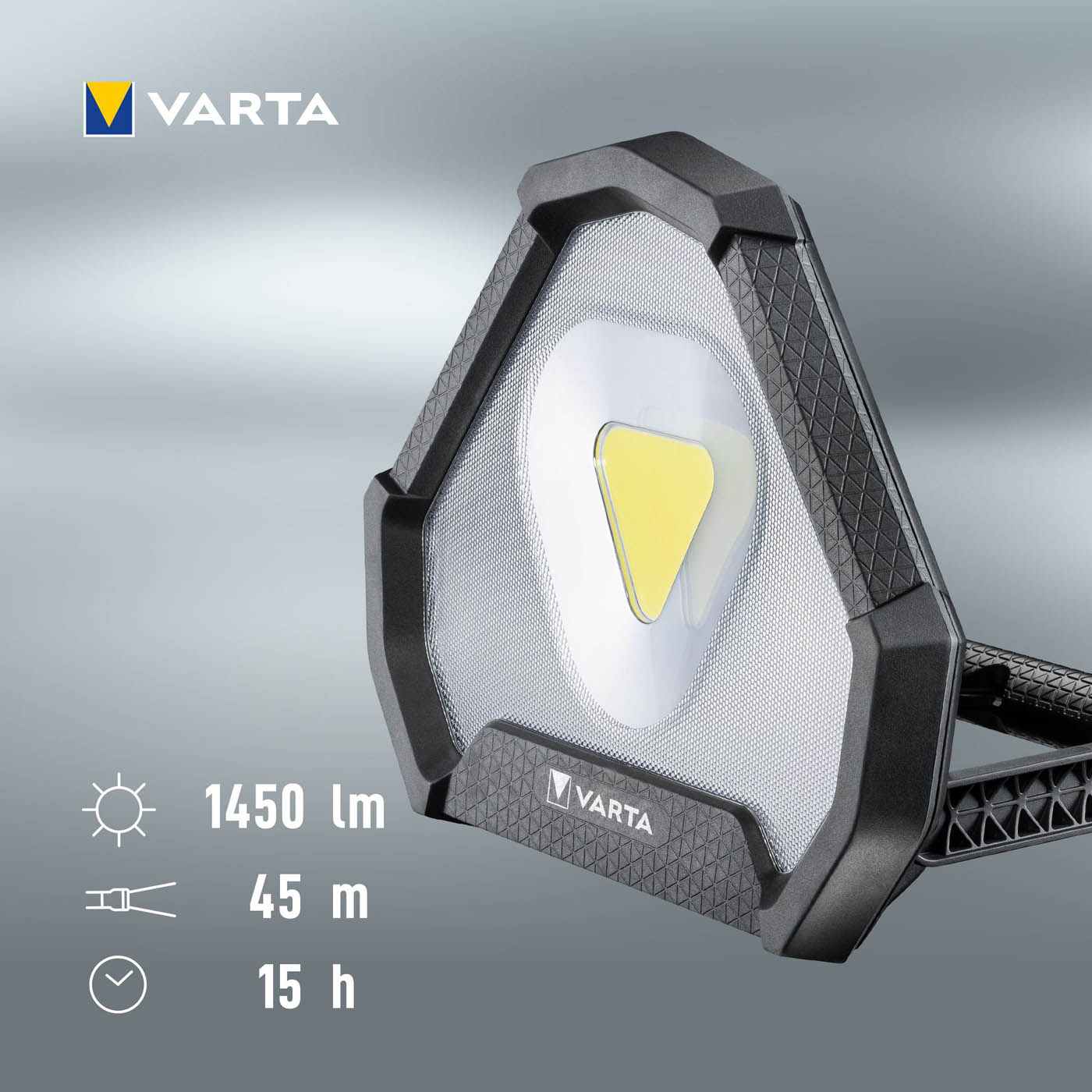 Varta Black Rechargeable 1450lm LED Battery-powered Inspection torch - Image 5