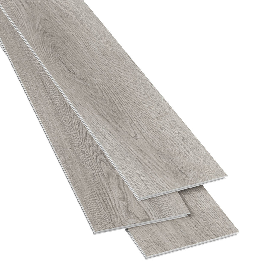 Vinyl Flooring Planks Grey Wood Effect Synchronised Click Lock Matt 2.17m² - Image 1