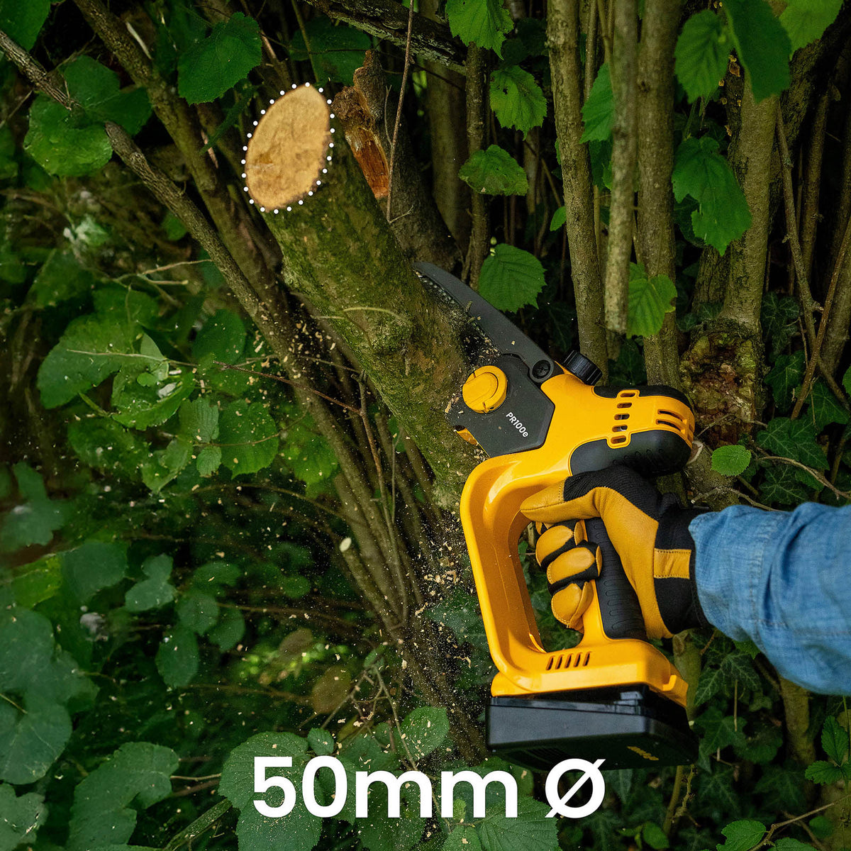 Stiga Chainsaw Cordless 20V 2Ah Li-ion PR100e Pruning Saw 120mm Garden Cutter - Image 4
