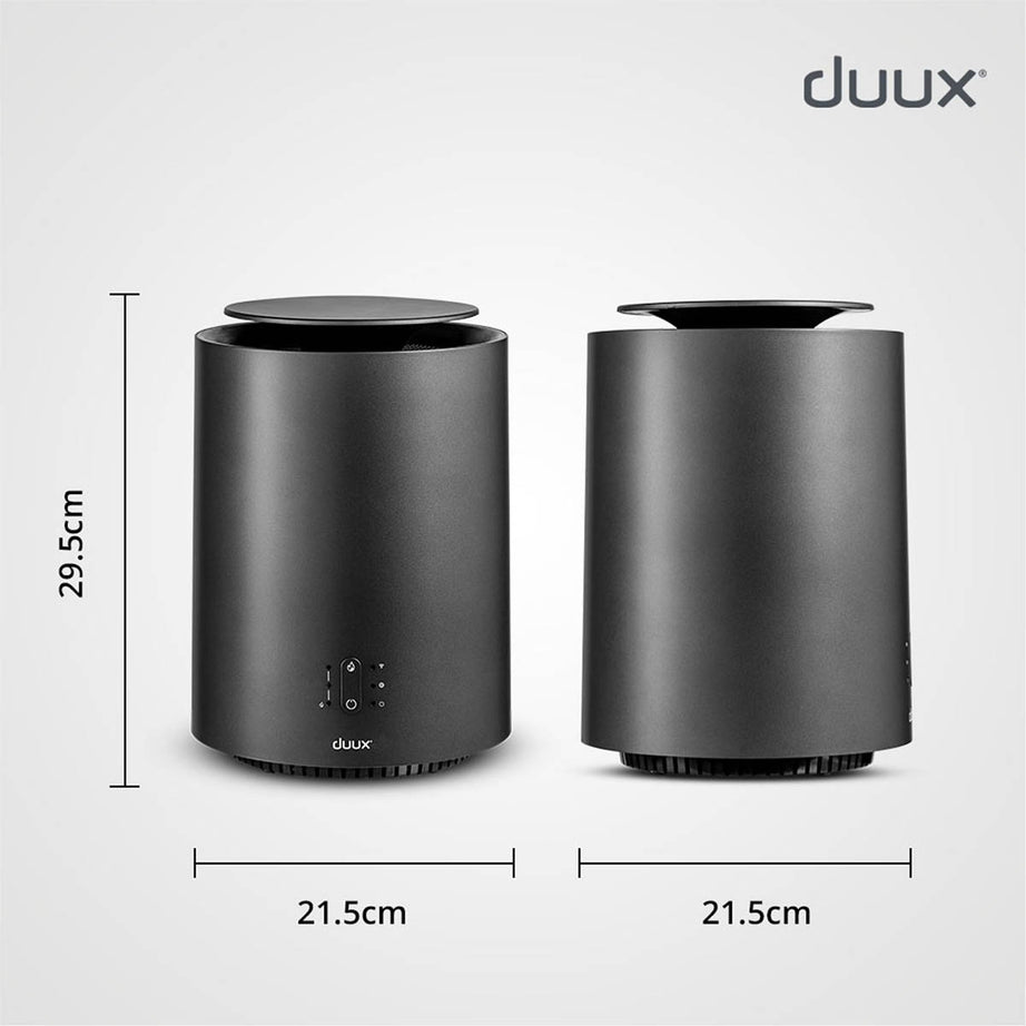 Duux Smart Fan Heater Grey Freestanding Compact Modern LED Powerful PTC 1800W - Image 2