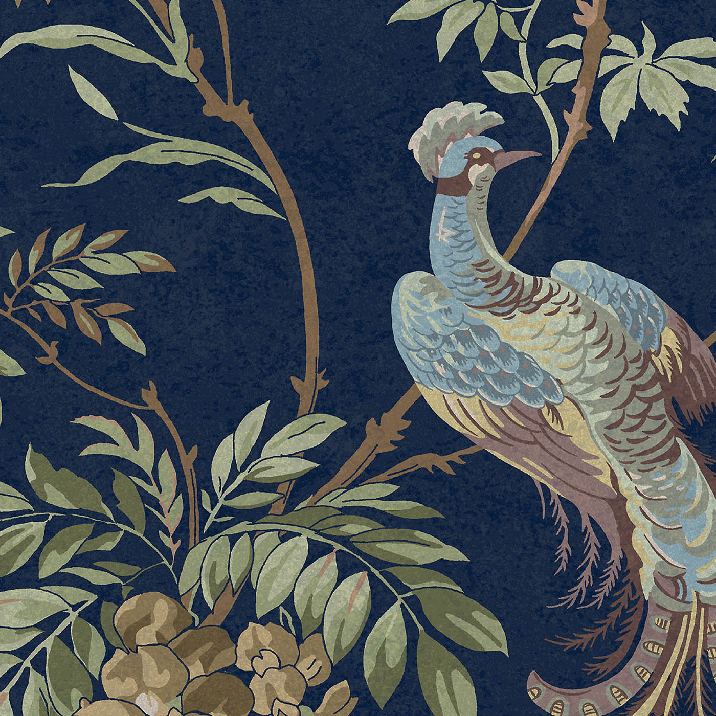 Laura Ashley Wallpaper Midnight Bird Classic Smooth Dark Animal Pattern - Image 5