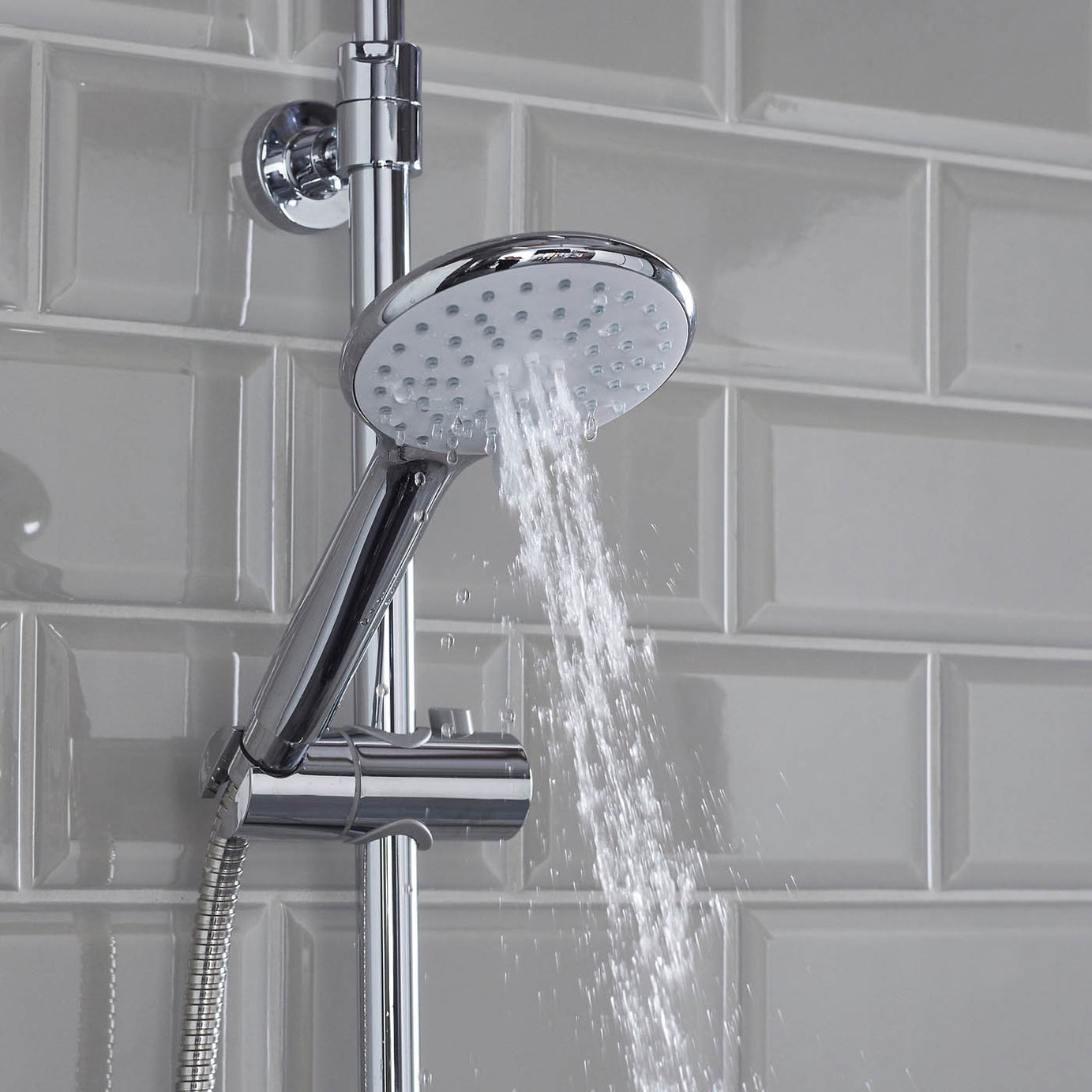 Bristan Thermostatic Mixer Shower Exposed Chrome Duale Round Head Bathroom - Image 10