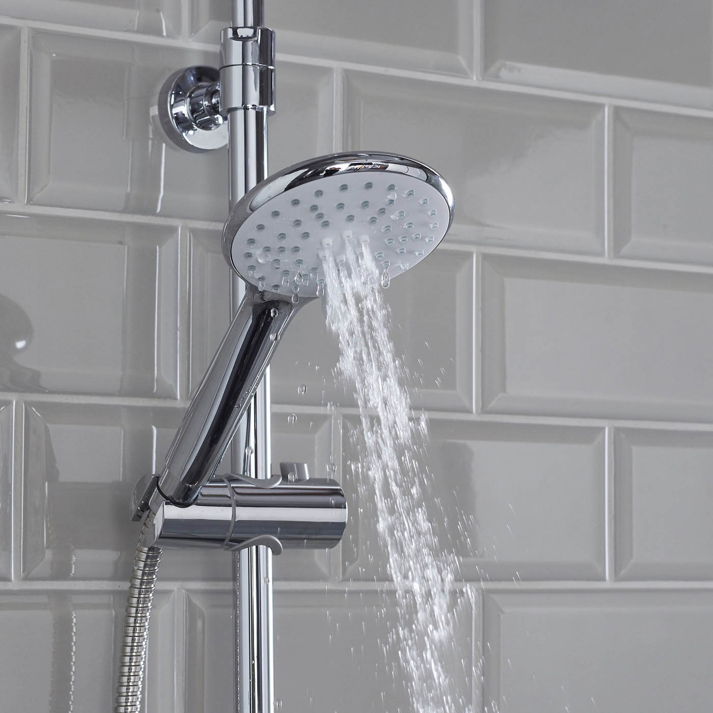 Bristan Thermostatic Mixer Shower Exposed Chrome Duale Round Head Bathroom - Image 10