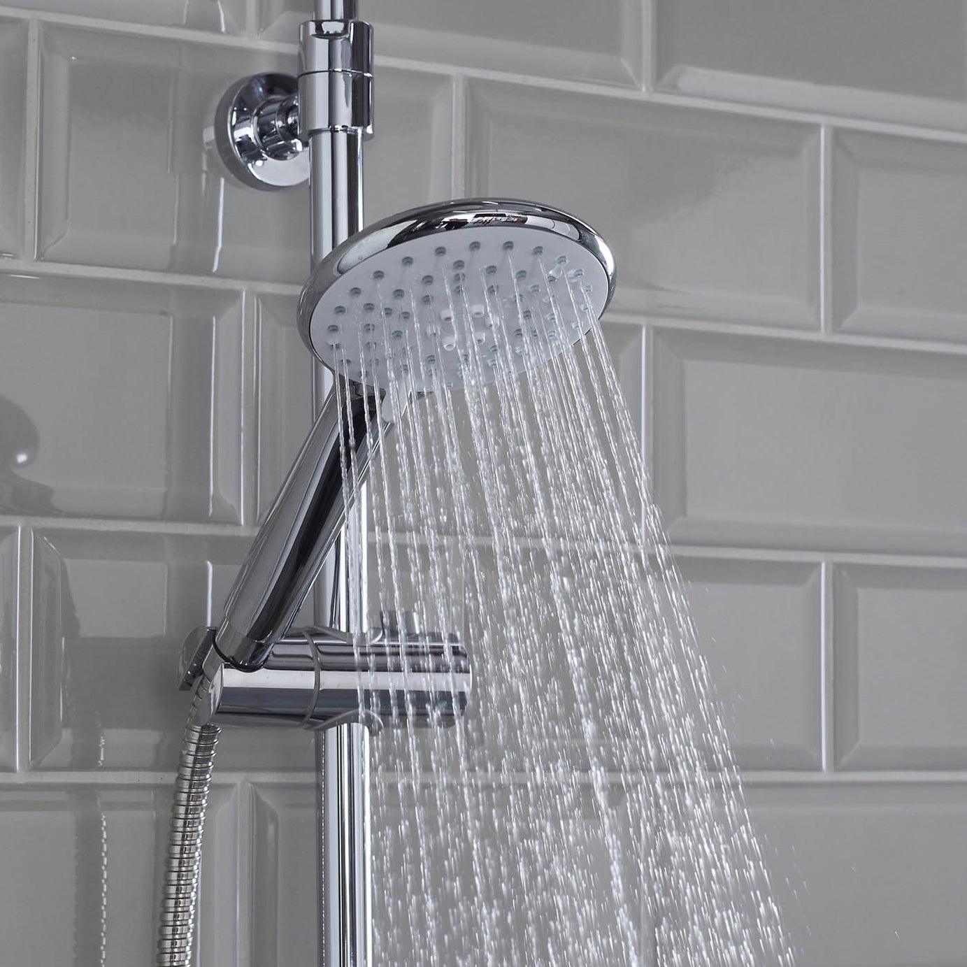 Bristan Thermostatic Mixer Shower Exposed Chrome Duale Round Head Bathroom - Image 9