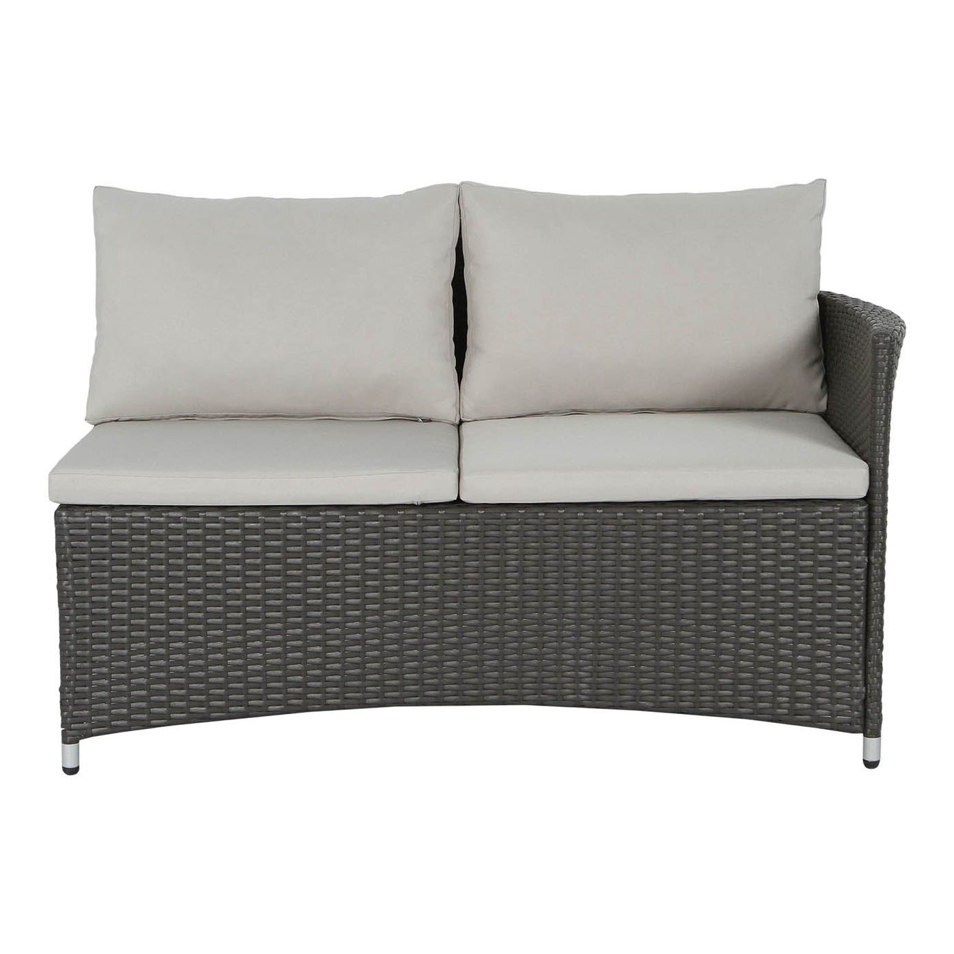 Derry Beige Rattan effect 3 Seater Corner Coffee set - Image 10