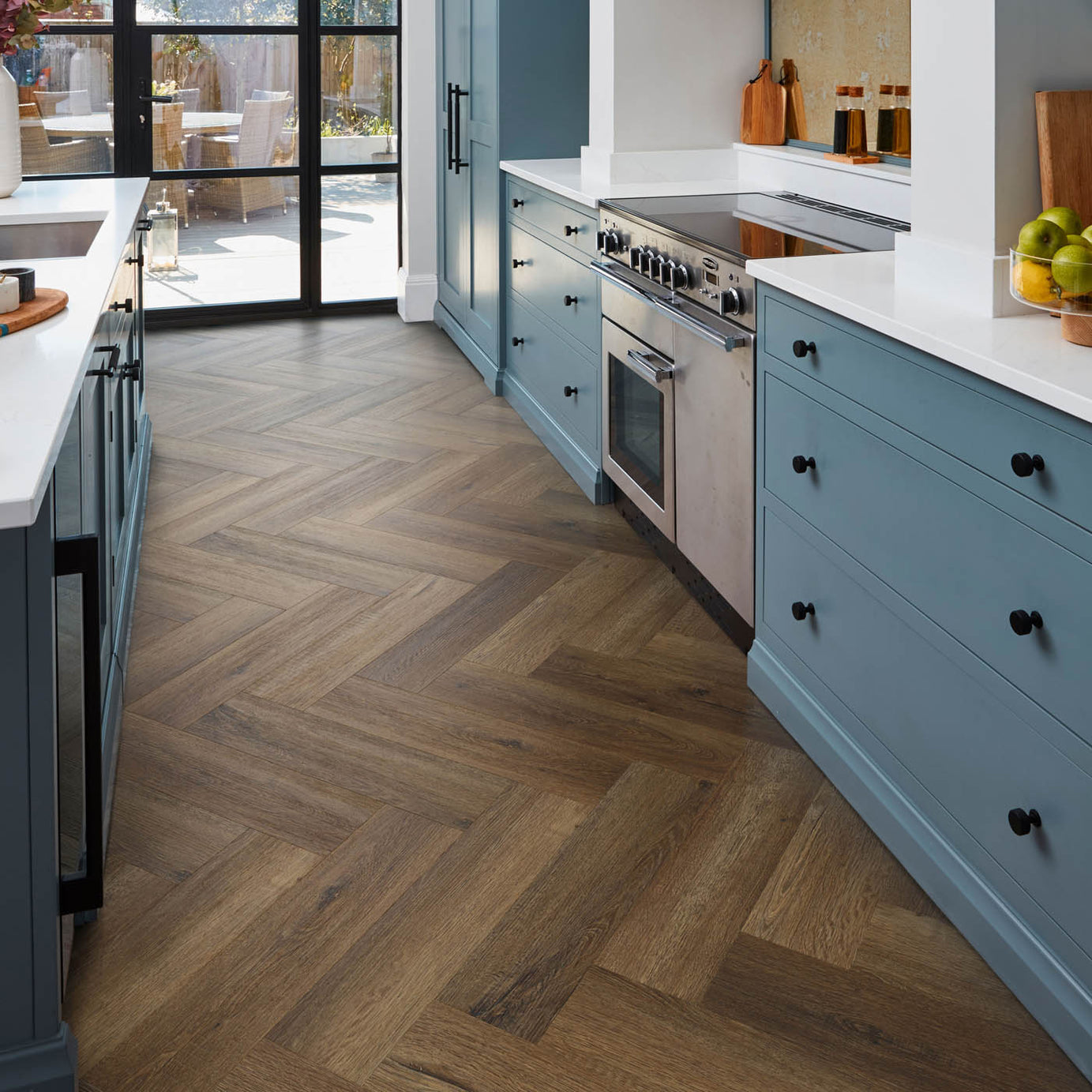 Vinyl Click Plank Flooring Dark Brown Oak Effect Waterproof T6.5mm 1.95m² - Image 4