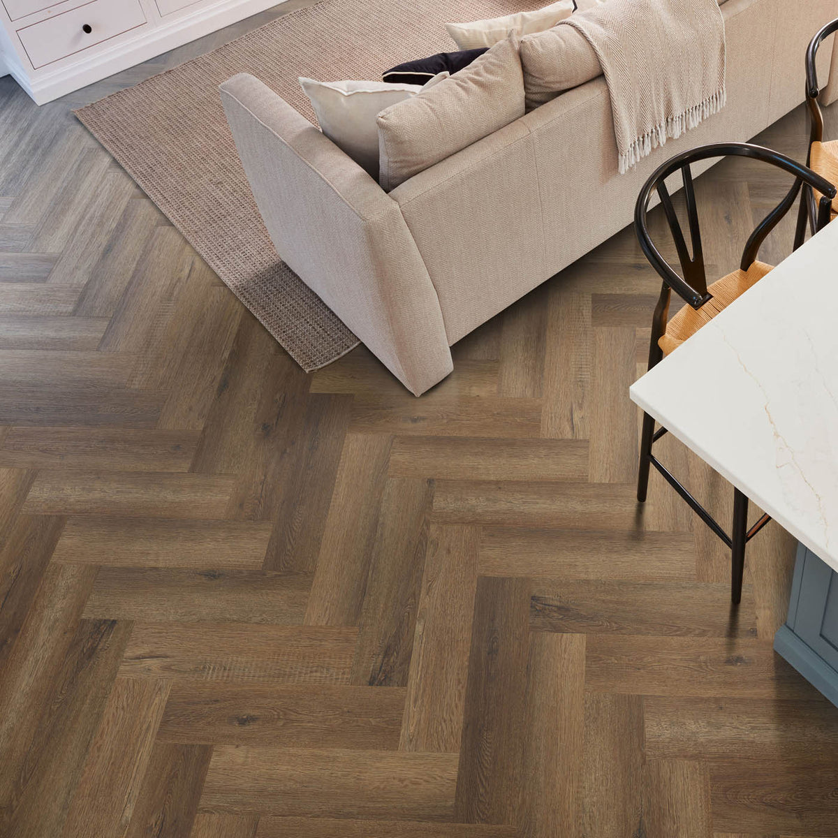 Vinyl Click Plank Flooring Dark Brown Oak Effect Waterproof T6.5mm 1.95m² - Image 5