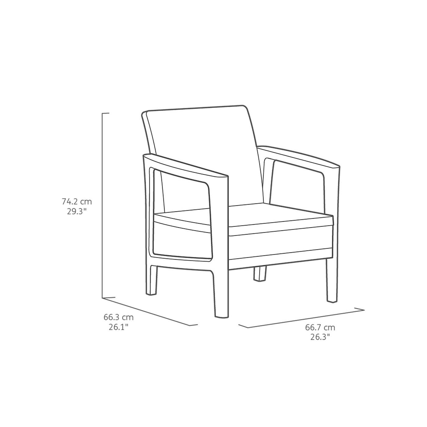 Garden Furniture Coffee Set 4 Seater Graphite Grey Armchairs Sofa Table Outdoor - Image 5