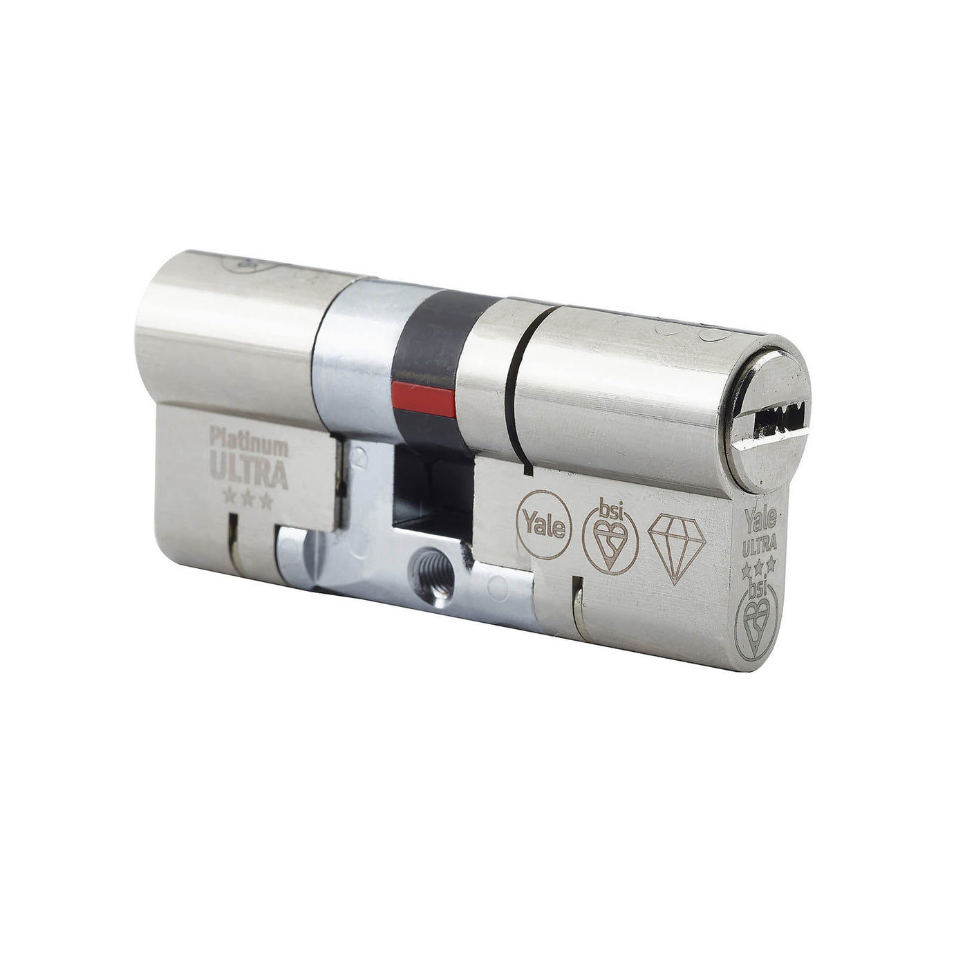 Yale Euro Cylinder Lock 40/50 Double Platinum Ultra 3 Star Nickel Effect - Image 5