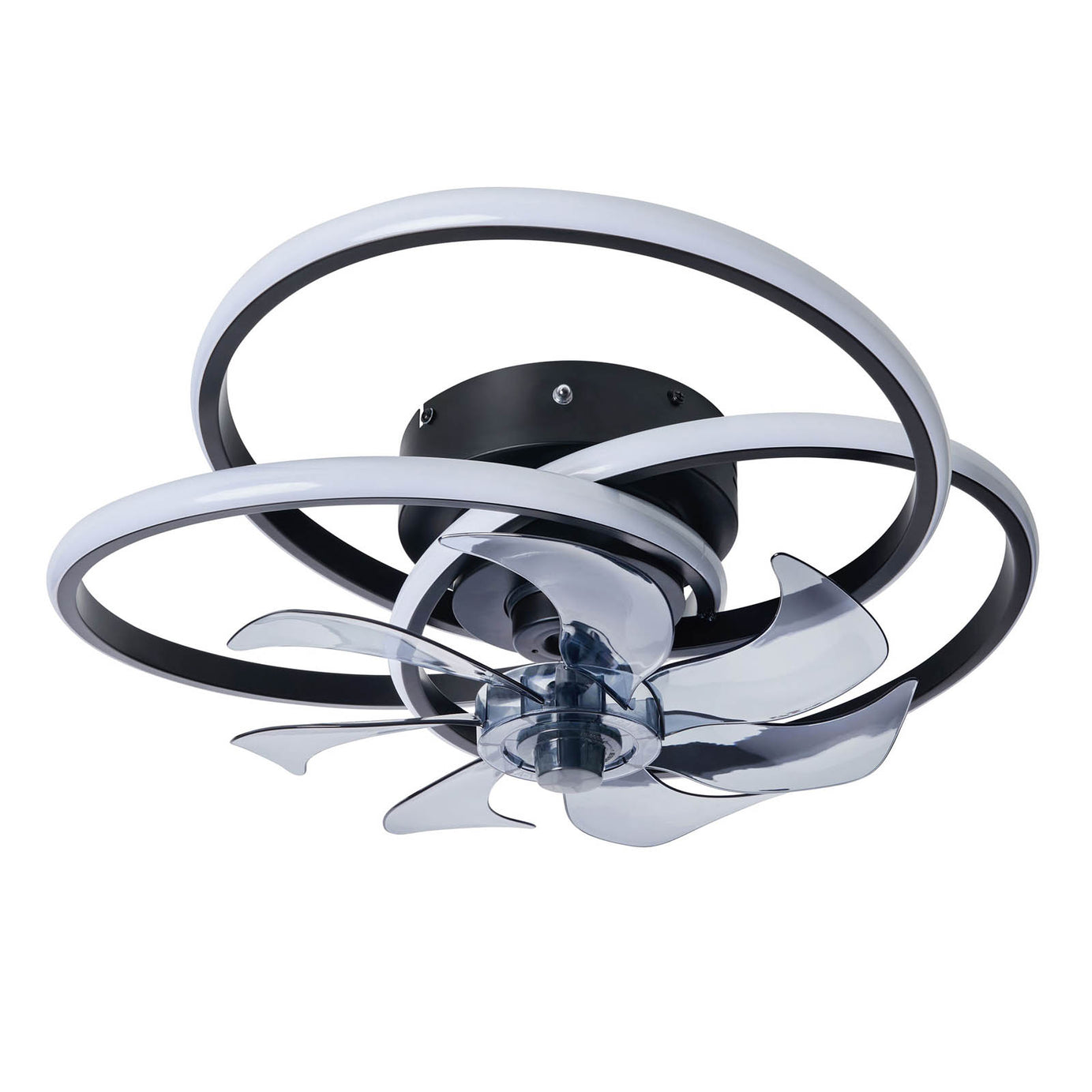 Led Ceiling Fan Light Black Dimmable Bedroom Living Room 6 Speeds Remote Control - Image 6