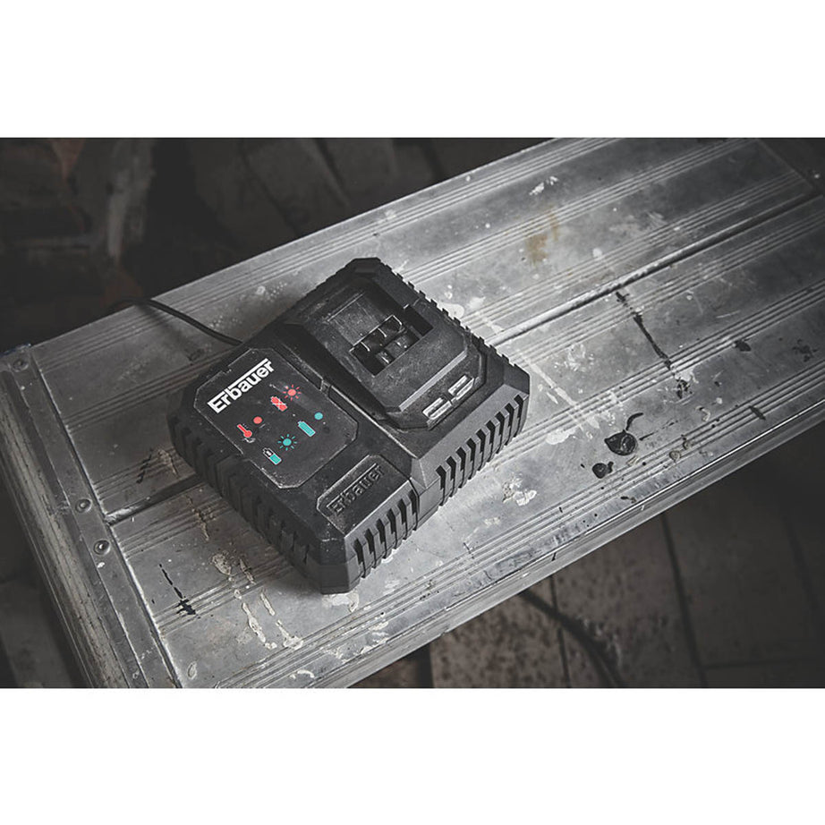 Erbauer Fast Charger EFC18-LI 18V Li-Ion EXT Compact Powerful Lightweight - Image 3