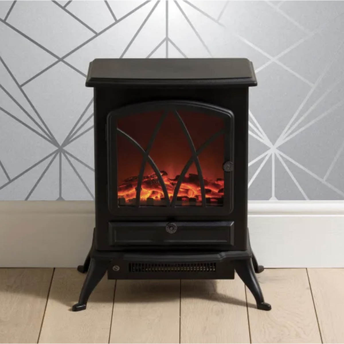 Fine Elements Stove Heater Electric Flame Effect Freestanding Living Room 2000W - Image 2