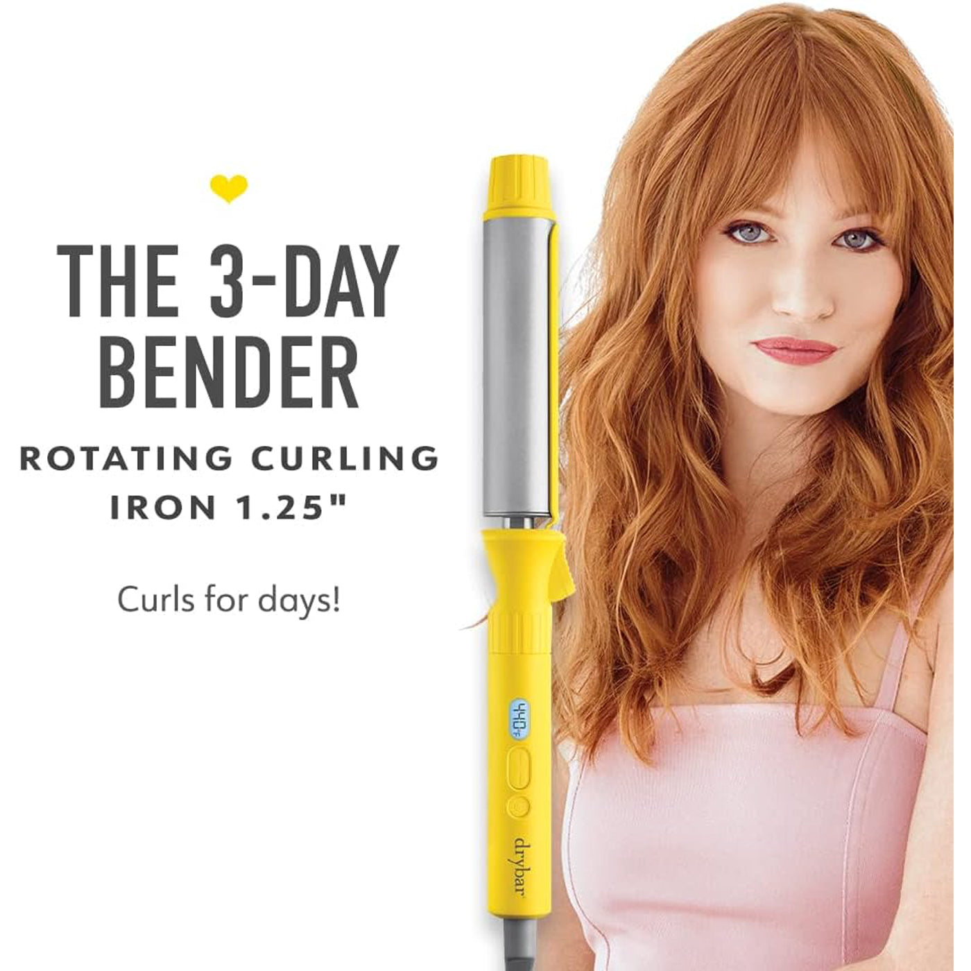 Drybar Hair Curling Heated Iron Styling Tool Ionic Infrared For All Hair Types - Image 2