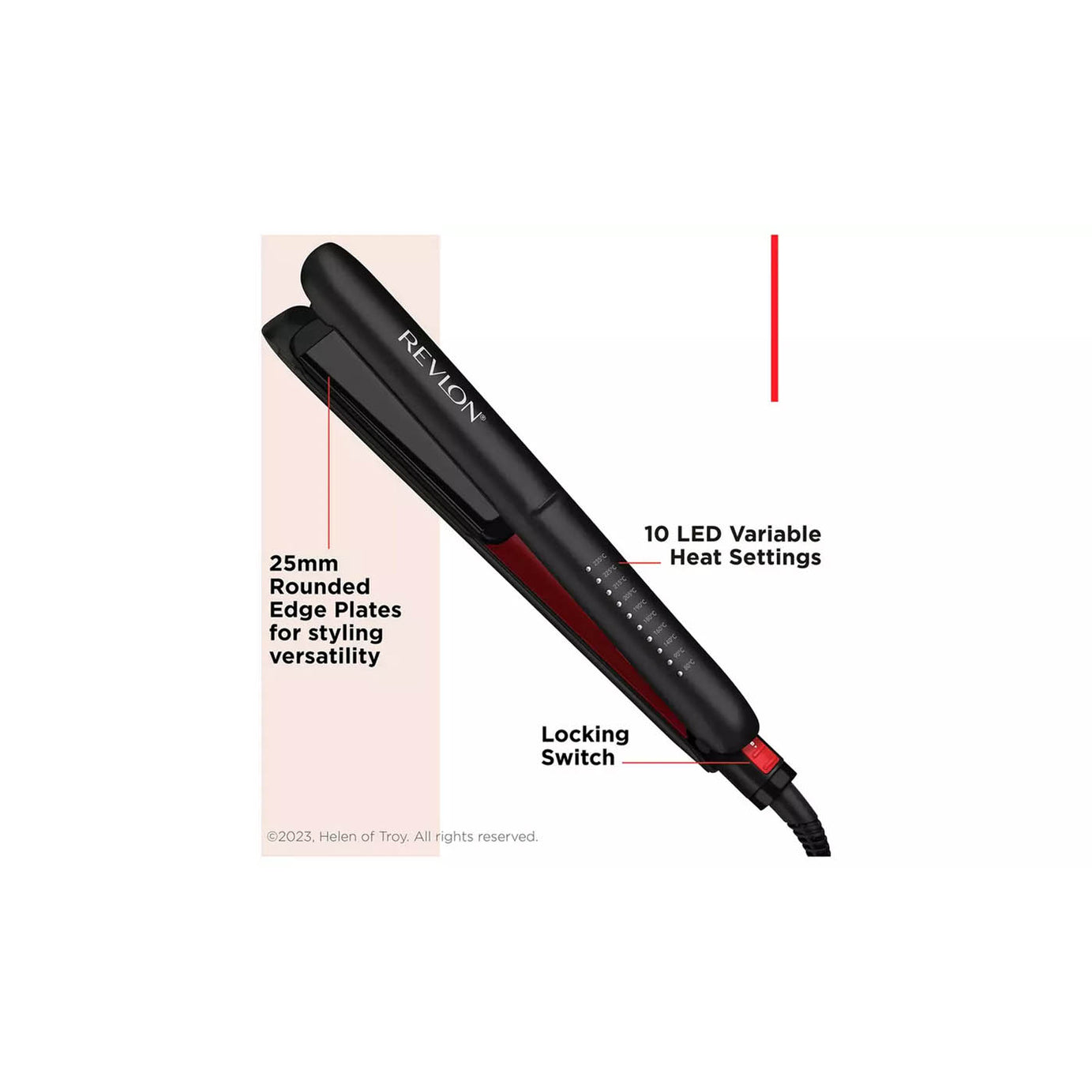 Revlon Hair Straightener Ceramic 25mm Oil Infused Professional Portable Modern - Image 3