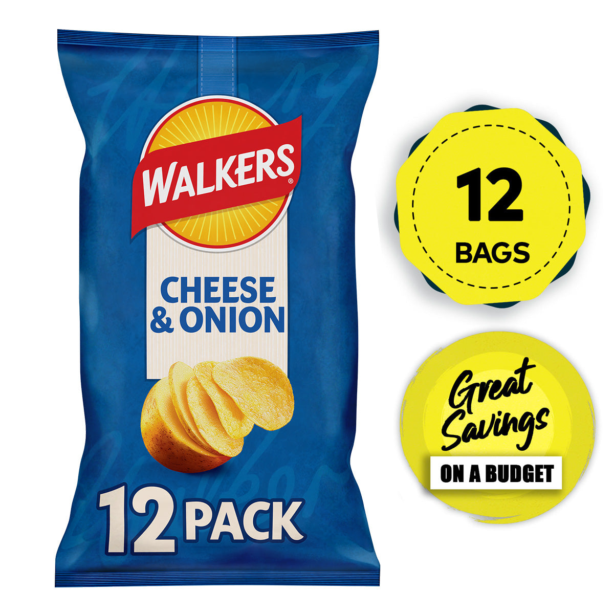 Walkers Crisps Salt Vinegar Quavers Cheese Prawn Cocktail Bundle 84 Bags - Image 3