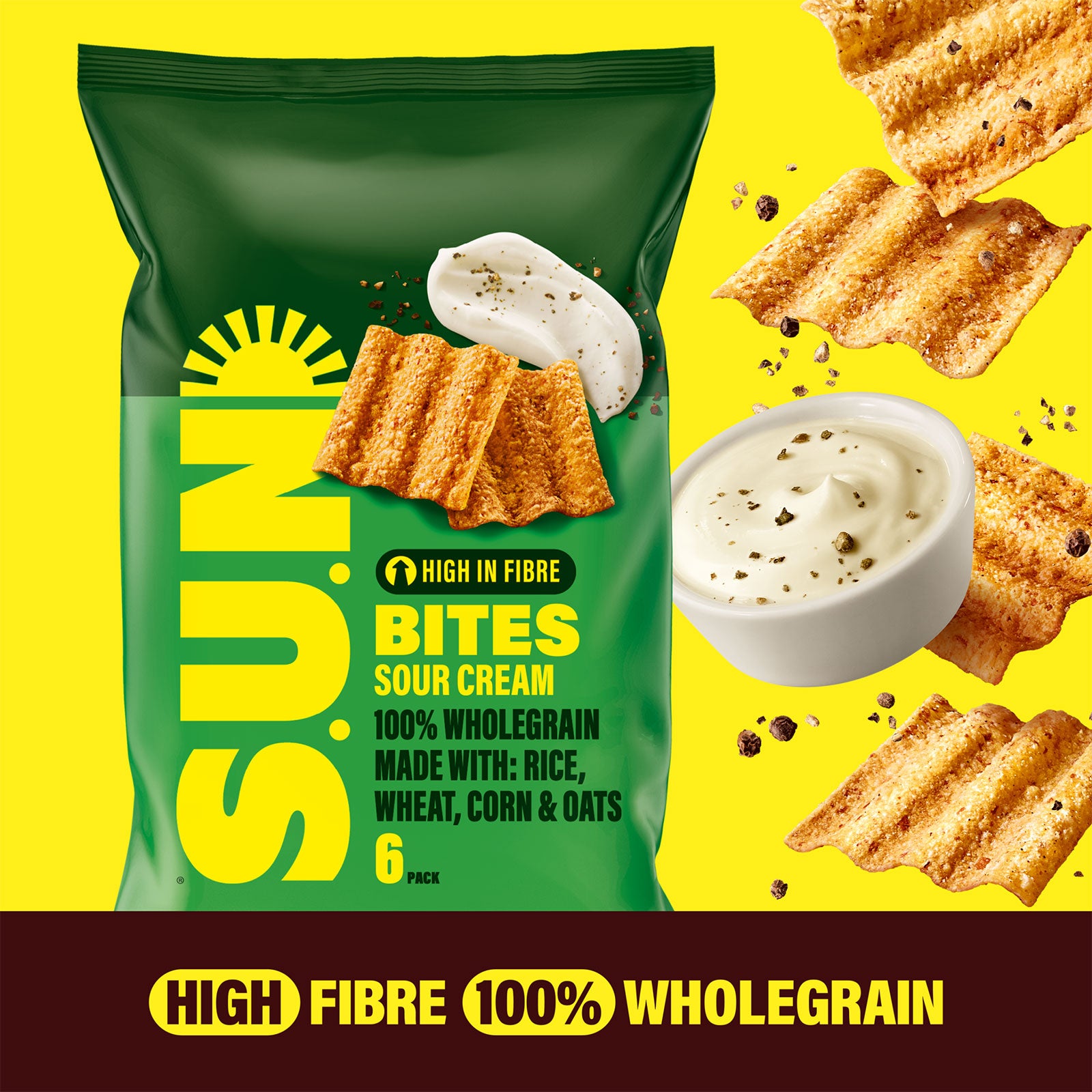 Sunbites Snacks  Sour Cream Multipack Crisps 108 x 25g - Image 3