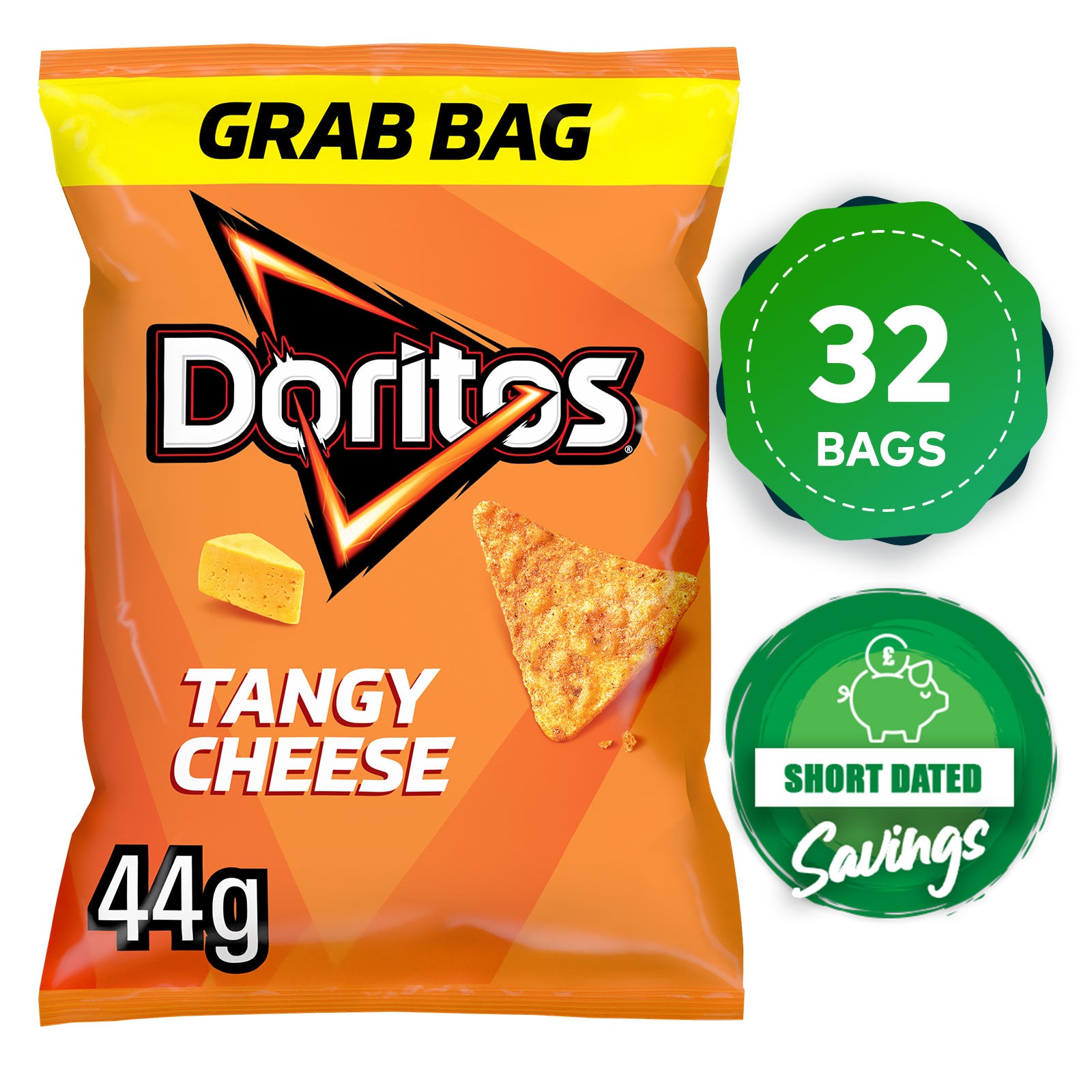 Doritos Tortilla Chips Tangy Cheese Sharing Snacks 32 Bags x 44g - Image 10