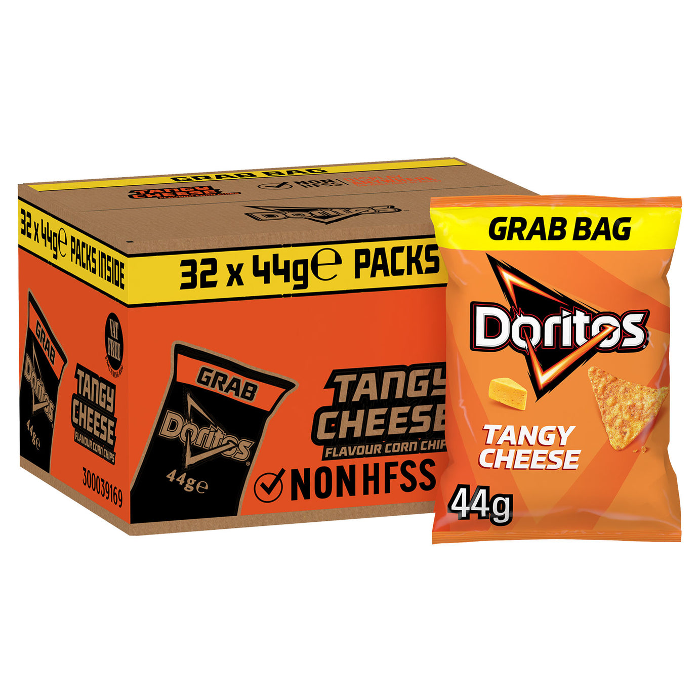 Doritos Tortilla Chips Tangy Cheese Sharing Snacks 32 Bags x 44g - Image 2