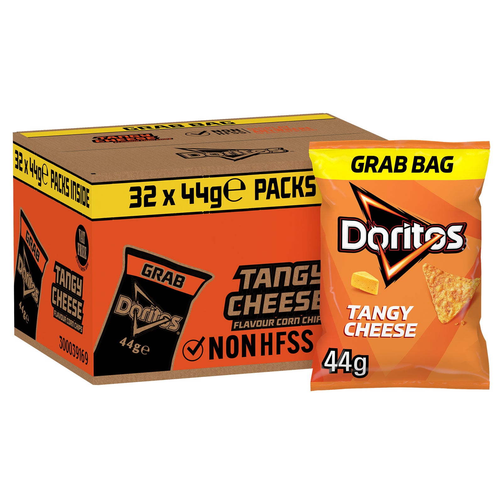 Doritos Tortilla Chips Tangy Cheese Sharing Snacks 32 Bags x 44g - Image 2