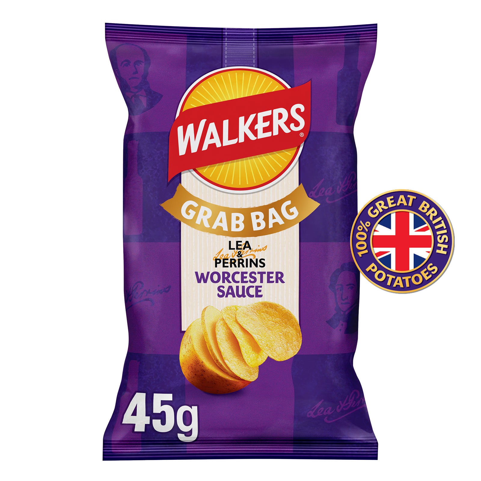 Walkers Lea & Perrins Worcester Sauce Grab Bag Crisps 32 x 45g - Image 2