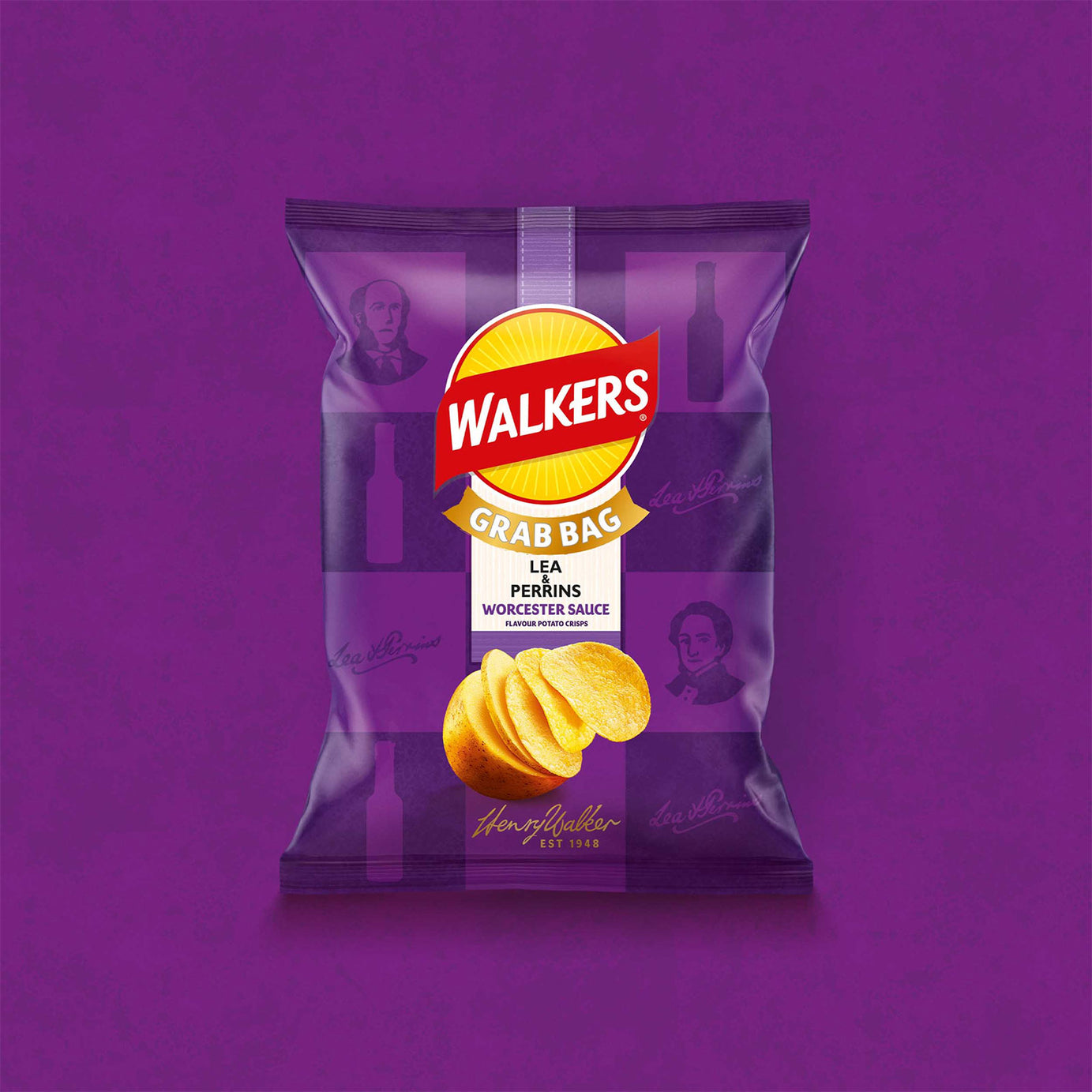 Walkers Lea & Perrins Worcester Sauce Grab Bag Crisps 32 x 45g - Image 3