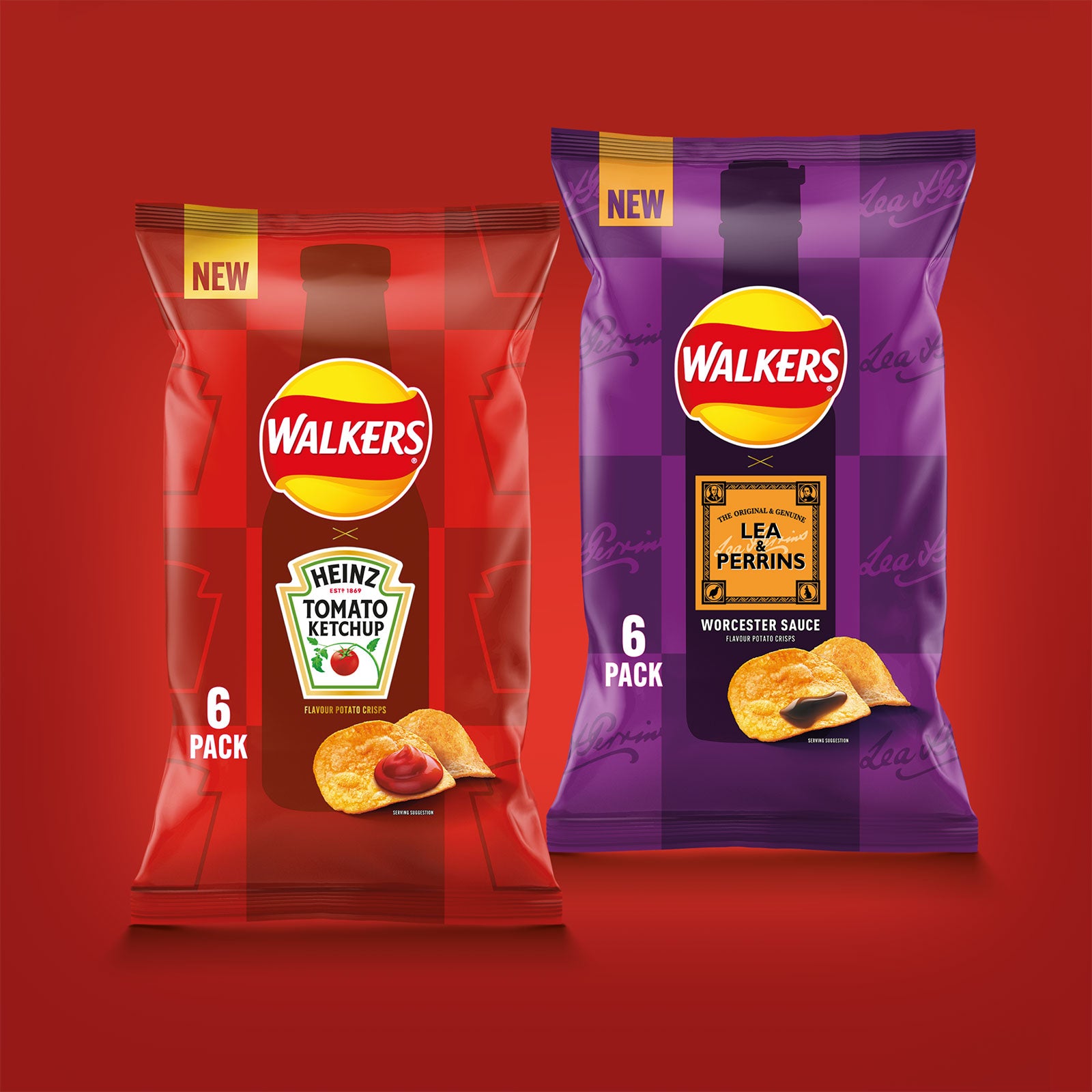 Walkers Crisps Tomato Ketchup Multipack Snacks Bundle 108 x 25g - Image 5