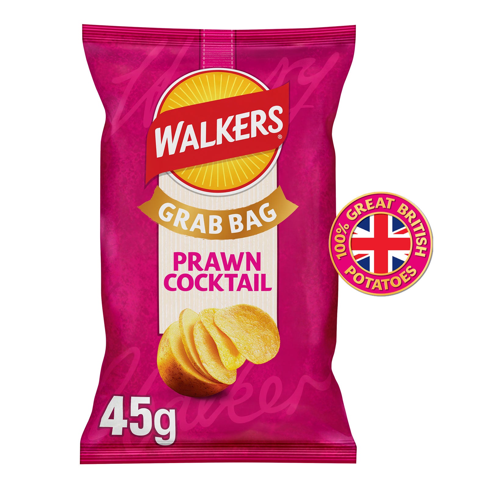 Walkers Prawn Cocktail Grab Bag Crisps 32 x 45g - Image 3